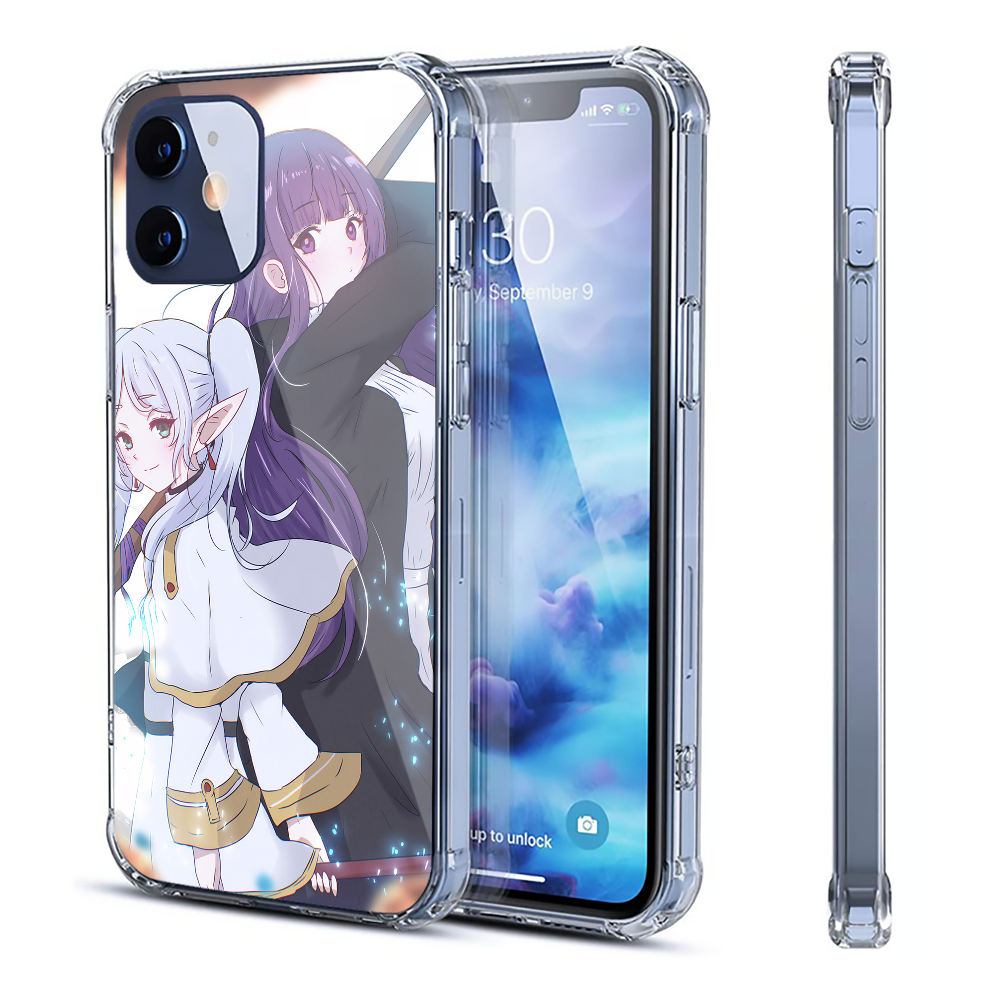 （画像用） 葬送のフリーレン Frieren 【iPhone 12シリーズ対応】透明スマホケース（クリアソフトケース）